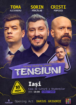 Iași | Stand-up Comedy cu Toma, Cristi & Sorin Pârcălab