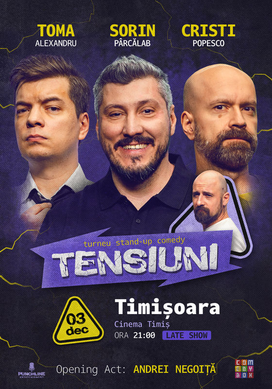 Bilete SOLD OUT - Timișoara | Stand-up Comedy Cu Sorin Pârcălab, Toma ...