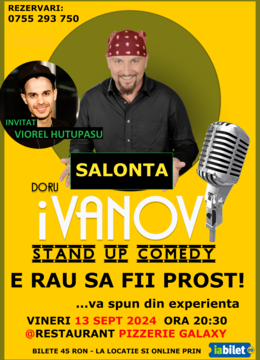 Salonta: E rau sa fii prost...va spun din experienta: Stand up comedy cu  iVanov & Hutupasu