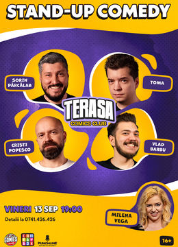 Stand-up cu Sorin, Toma, Cristi și Barbu pe Terasa ComicsClub!