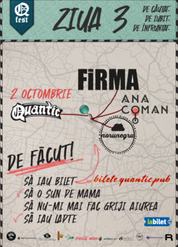 QFest – Ziua III – FIRMA + Ana Coman + Noru Negru