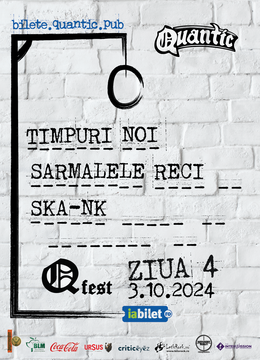 QFest – Ziua IV  – TIMPURI NOI + SARMALELE RECI + SKA-NK