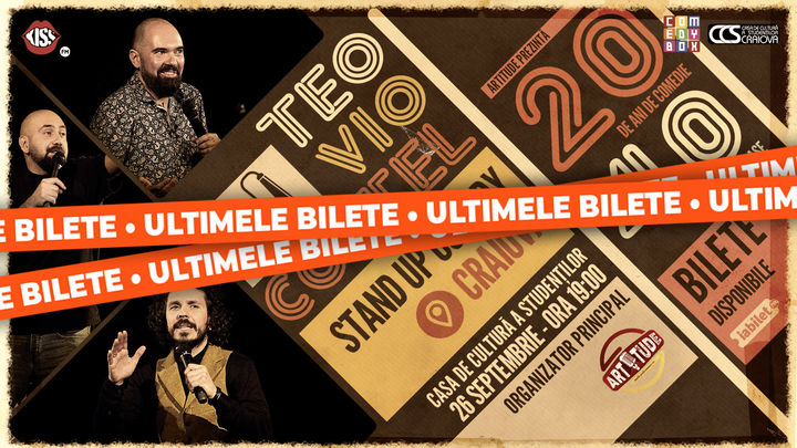 Craiova: Teo, Vio și Costel - 20 de ani de comedie în 40 de orașe | Stand Up Comedy Show