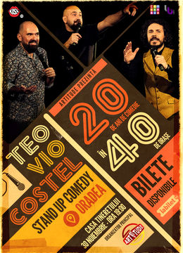 Oradea: Teo, Vio și Costel - 20 de ani de comedie în 40 de orașe | Stand Up Comedy Show