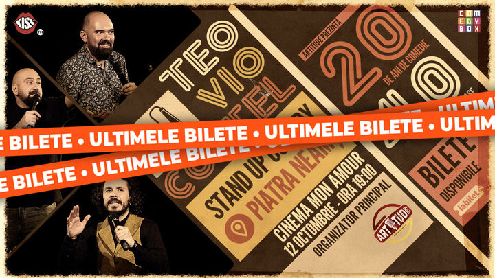 Piatra-Neamt: Teo, Vio și Costel - 20 de ani de comedie în 40 de orașe | Stand Up Comedy Show