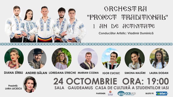 Iași: Concert Sărbătorirea unui An de Activitate al Proiectului Tradițional