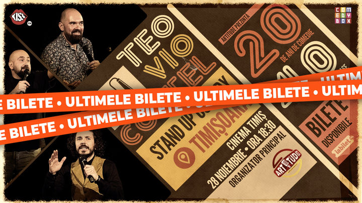 Timisoara: Teo, Vio și Costel - 20 de ani de comedie în 40 de orașe | Stand Up Comedy Show