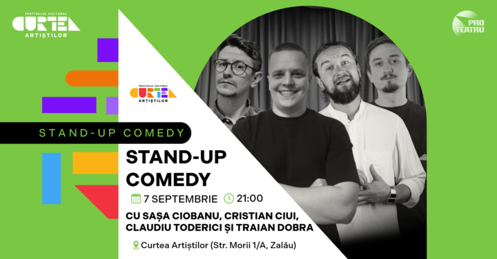 Zalău: Show de stand up comedy cu Sasa Ciobanu, Cristi Ciui, Claudiu Toderici si Traian Dobra