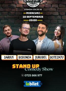 Stand-up Comedy cu Bodonea, Şurubel, Botezatu & Darius