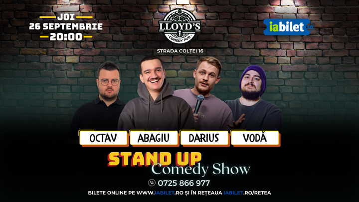 Stand-up Comedy cu Abagiu, Darius, Vodă & Octav