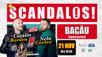 Bacau: Stand-up Comedy cu Bordea, Cortea si Madalina Mihai