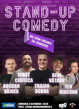 Stand-up Comedy | Ne dăm drumu' în comedie | cu Traian Dobra, Ionuț Cioflica, Bogdan Vâjdea, Beniamin Vătavu și Teo Diaconu