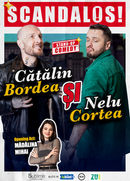 Vaslui: Stand-up Comedy cu Bordea, Cortea si Madalina Mihai