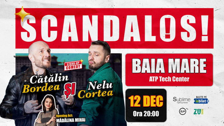 Baia Mare: Stand-up Comedy cu Bordea, Cortea si Madalina Mihai