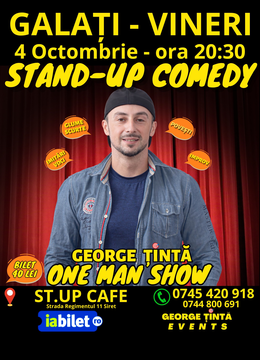 Galați: Stand-up Comedy cu George Țintă