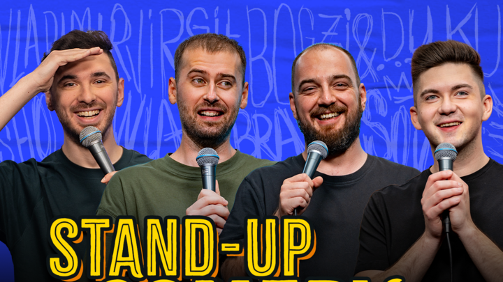 Brașov: Stand-up Comedy cu Virgil CIulin, Bogzi, Vlad Mustățea și Duku