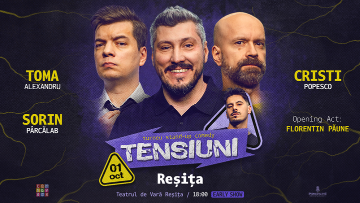 Reșița | Stand-up Comedy cu Toma, Cristi & Sorin Pârcălab