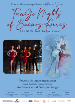 Brasov: TanGo Nights of Buenos Aires "Ora 00:00", ediția a IV-a