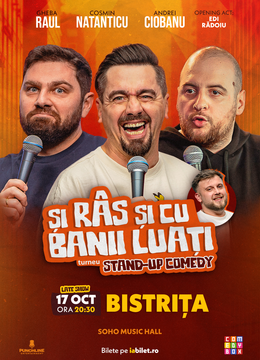 Bistrita | Stand-up Comedy cu Cosmin Natanticu, Andrei Ciobanu și Raul Gheba