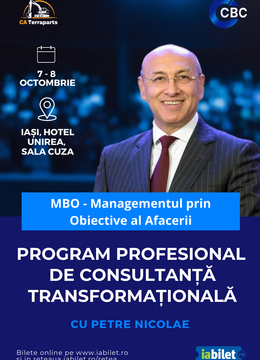 Program profesional de consultanta transformationala “MBO, Managementul prin Obiective al Afacerii”