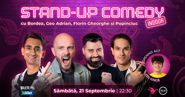 The Fool: Stand-up comedy cu Bordea, Geo Adrian, Florin Gheorghe și Mirel Popinciuc