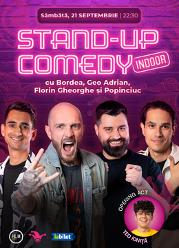 The Fool: Stand-up comedy cu Bordea, Geo Adrian, Florin Gheorghe și Mirel Popinciuc