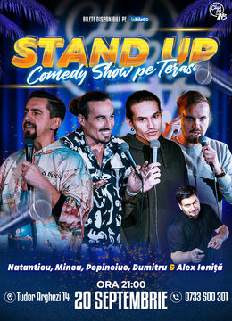 Stand up Comedy cu Natanticu, Mincu, Popinciuc, George Dumitru - Alex Ioniță @ Terasa Club99 TNB