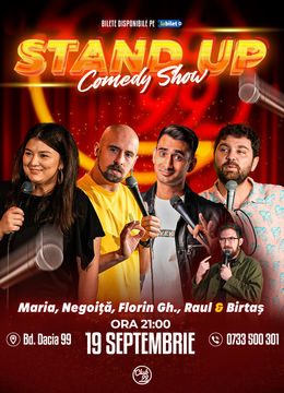 Stand up Comedy cu Maria Popovici, Negoiță, Florin Gheorghe, Raul Gheba - Birtaș