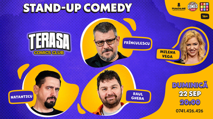 Stand-up cu Natanticu, Raul și Frînculescu pe Terasa ComicsClub!