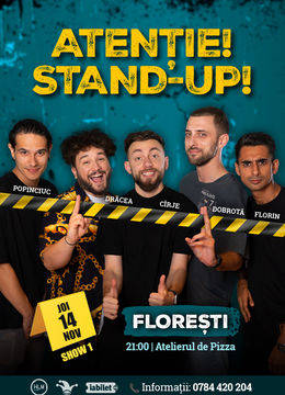 Florești: Stand-up comedy cu Drăcea, Cîrje, Dobrotă, Popinciuc si Florin