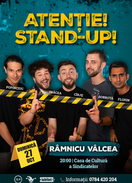 Valcea: Stand-up comedy cu Drăcea, Cîrje, Dobrotă, Popinciuc si Florin