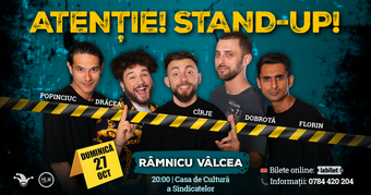 Valcea: Stand-up comedy cu  Drăcea, Cîrje, Florin, Dobrotă și Popinciuc