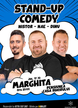 Marghita: Stand-up cu Nae Nicolae, Bogdan Nistor si Gabriel Dinu