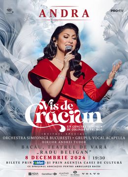 Bacau: Concert Andra - Vis de Craciun