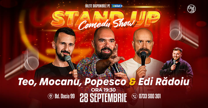 Stand up Comedy cu Teo, Mocanu, Popesco - Edi Rădoiu