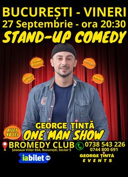 BUCUREȘTI: Stand-up Comedy cu George Țintă @ BROMEDY CLUB