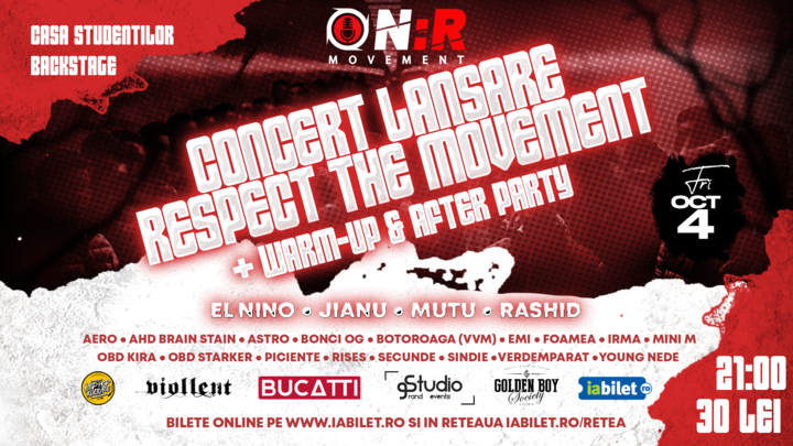 Craiova: Concert - Lansare Respect the Movement