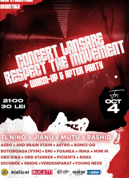 Craiova: Concert - Lansare Respect the Movement