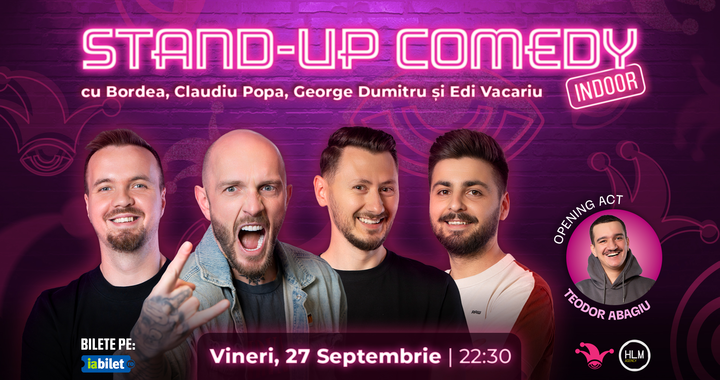 The Fool: Stand-up comedy cu Bordea, Claudiu Popa, George Dumitru, Edi Vacariu