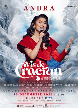 Cluj-Napoca: Concert Andra - Vis de Craciun - 15 decembrie