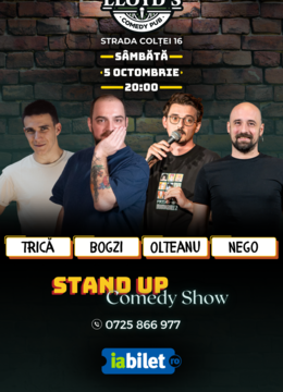 Stand-up Comedy cu Bogzi, Olteanu, Nego & Trică