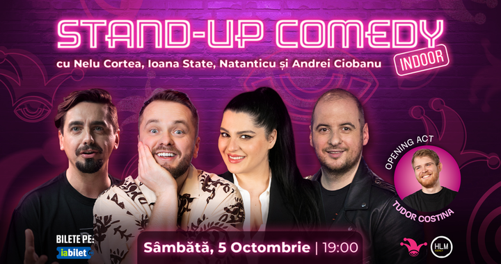 The Fool: Stand-up comedy cu Nelu Cortea, Natanticu, Andrei Ciobanu ș Ioana State