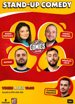 Stand-up cu Maria, Ciobanu, Cîrje și Mitran la ComicsClub!