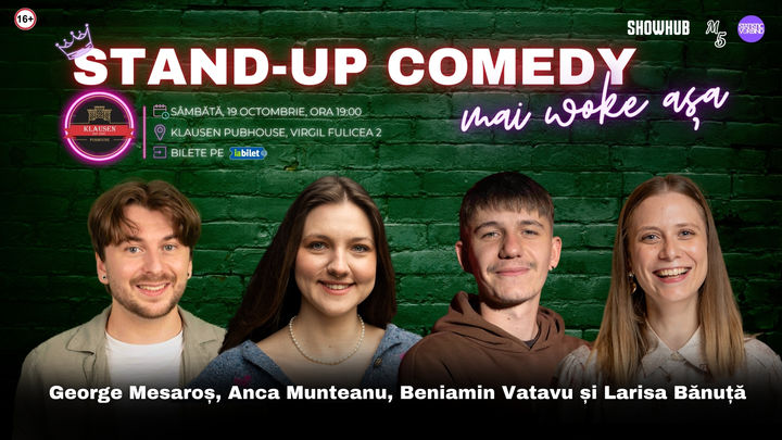 Cluj-Napoca: Stand-Up Comedy mai woke asa @ Klausen Pubhouse