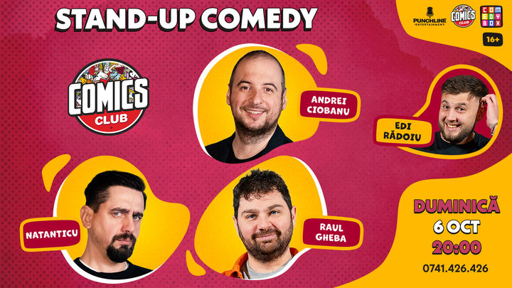 Stand-up cu Raul, Natanticu și Ciobanu la ComicsClub!