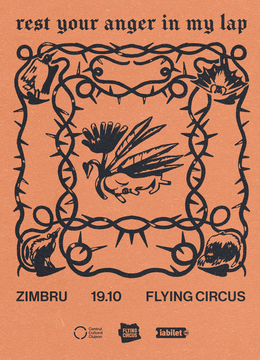 Cluj-Napoca: Concert ZIMBRU - lansarea albumului "Rest Your Anger In My Lap"| Flying Circus