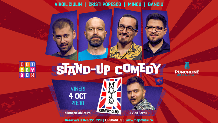 Stand-up Comedy cu Mincu, Virgil Ciulin, Banciu și Cristi Popesco