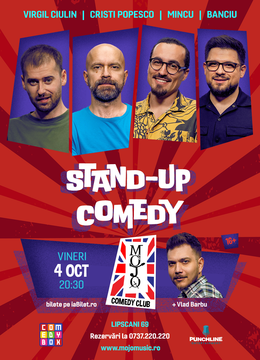 Stand-up Comedy cu Mincu, Virgil Ciulin, Banciu și Cristi Popesco