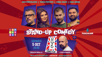 Stand-up Comedy cu Maria Popovici, Frîncu, Mitran și Raul Gheba