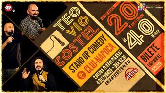 Cluj-Napoca: Teo, Vio și Costel - 20 de ani de comedie în 40 de orașe | Stand Up Comedy Show